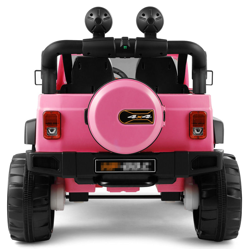 Load image into Gallery viewer, Electric Ride-On Truck for Kids with MP3 Player, Remote Control, and Pink Cover - 12V
