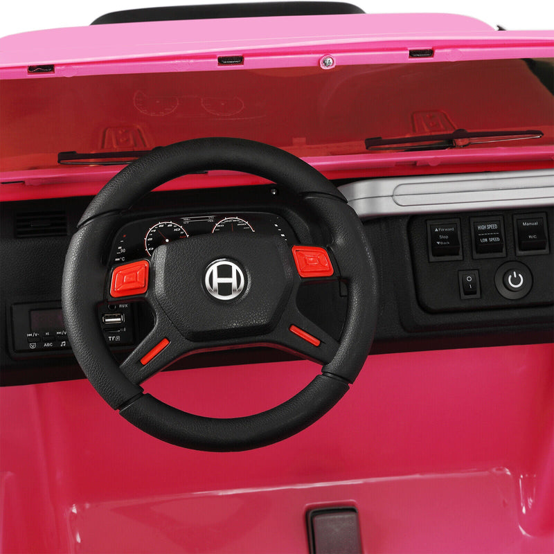 Load image into Gallery viewer, Electric Ride-On Truck for Kids with MP3 Player, Remote Control, and Pink Cover - 12V
