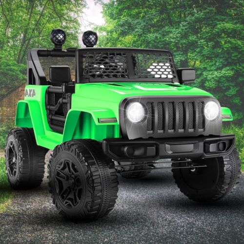 Load image into Gallery viewer, Electric Ride-On Truck for Kids with Music, Remote Control, 3 Speeds, and AUX/USB Connectivity
