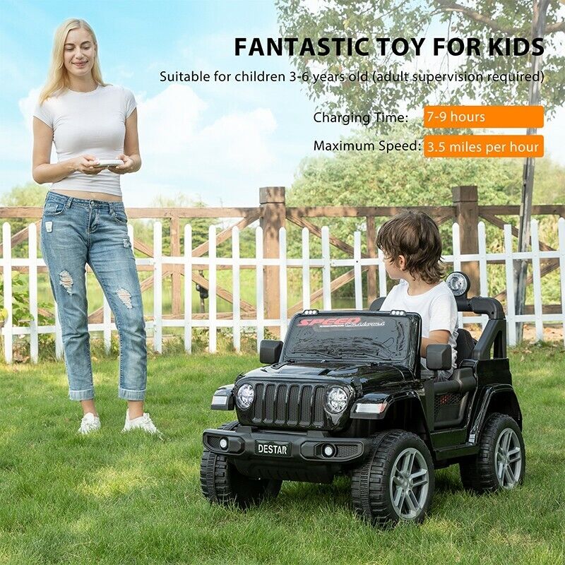 Load image into Gallery viewer, Electric Ride-On Truck for Kids with Parental Remote Control, MP3 Player, LED Lights, and 3 Speed Options
