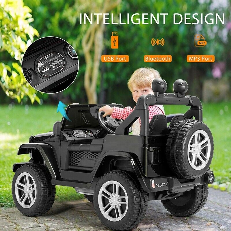Load image into Gallery viewer, Electric Ride-On Truck for Kids with Parental Remote Control, MP3 Player, LED Lights, and 3 Speed Options
