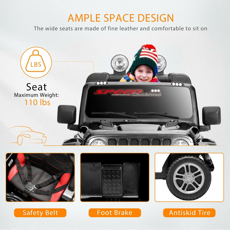 Load image into Gallery viewer, Electric Ride-On Truck for Kids with Parental Remote Control, MP3 Player, LED Lights, and 3 Speed Options
