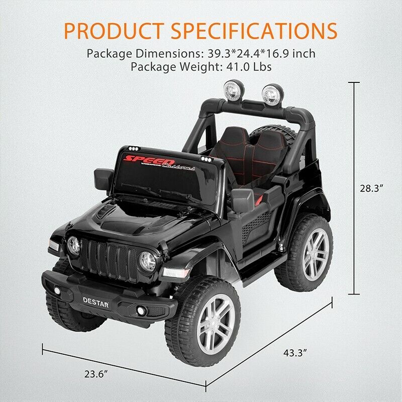 Load image into Gallery viewer, Electric Ride-On Truck for Kids with Parental Remote Control, MP3 Player, LED Lights, and 3 Speed Options
