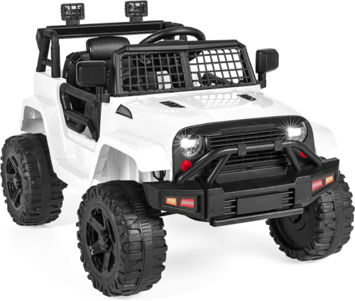 Load image into Gallery viewer, Electric Ride-On Truck for Kids with Remote Control and Aux Port - White
