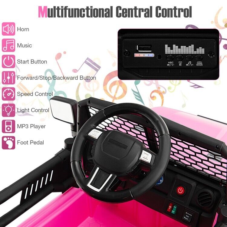 Load image into Gallery viewer, Electric Ride-On Truck for Kids with Remote Control and Headlights - 12V Children&#39;s Toy Car
