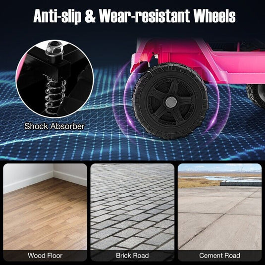 Electric Ride-On Truck for Kids with Remote Control and Headlights - 12V Children's Toy Car