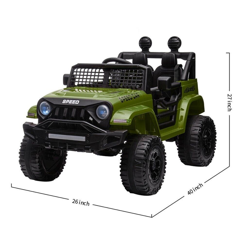 Load image into Gallery viewer, Electric Ride-On Truck for Kids with Remote Control, Bluetooth, and LED Lights - 12V
