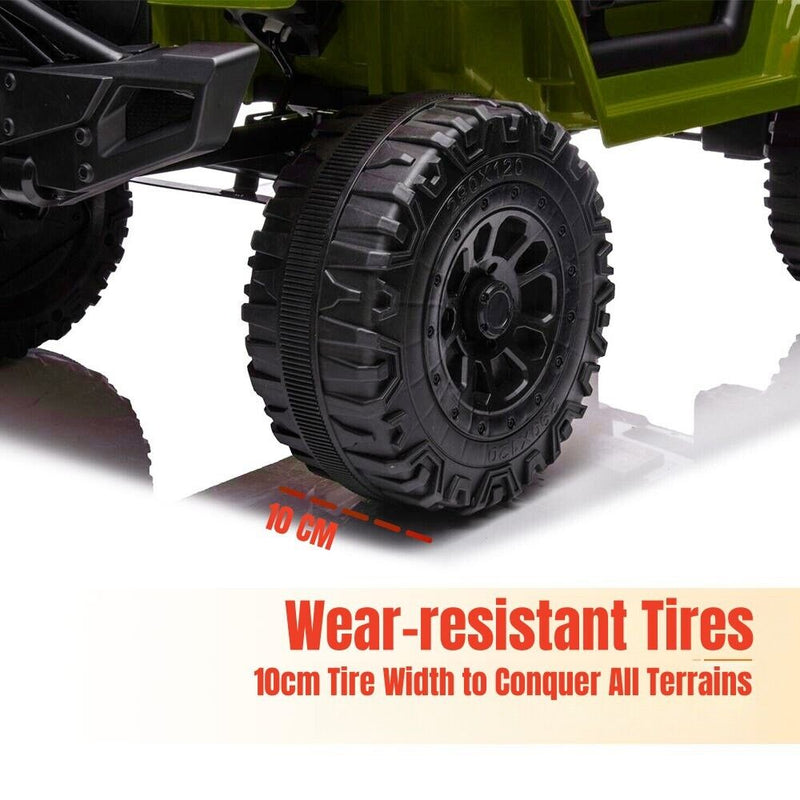 Load image into Gallery viewer, Electric Ride-On Truck for Kids with Remote Control, Bluetooth, and LED Lights - 12V
