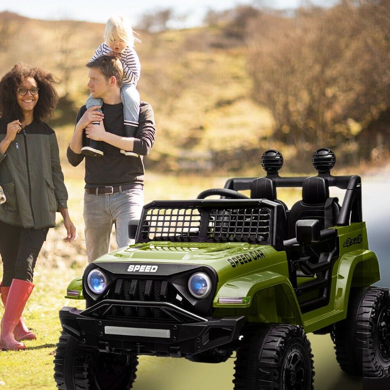 Load image into Gallery viewer, Electric Ride-On Truck for Kids with Remote Control, Bluetooth, and LED Lights - 12V
