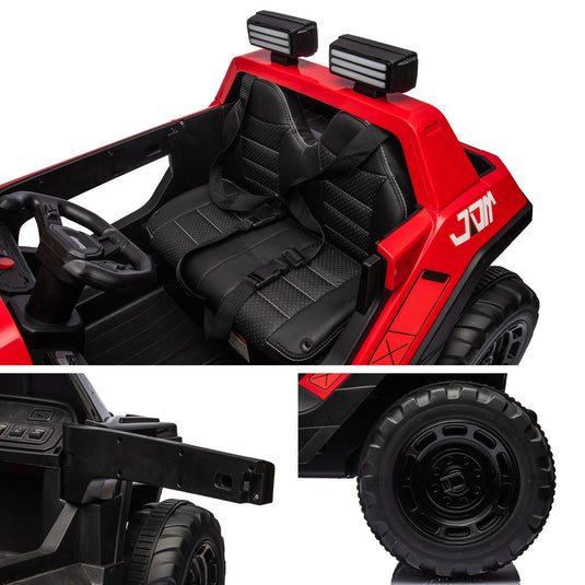 Electric Ride-On Truck for Kids with Remote Control, Bluetooth MP3, and Gift Option - 24V