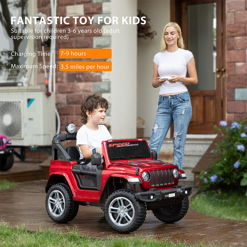 Load image into Gallery viewer, Electric Ride-On Truck for Kids with Remote Control, LED Lights, 3 Speeds, and Music
