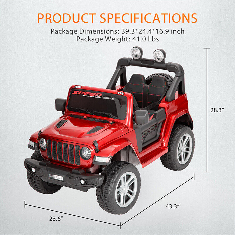 Load image into Gallery viewer, Electric Ride-On Truck for Kids with Remote Control, LED Lights, 3 Speeds, and Music
