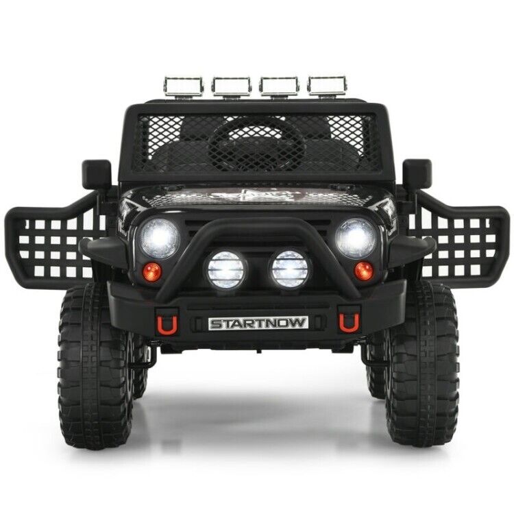 Load image into Gallery viewer, Electric Ride-On Truck for Kids with Remote Control, Lights, and Music - Black
