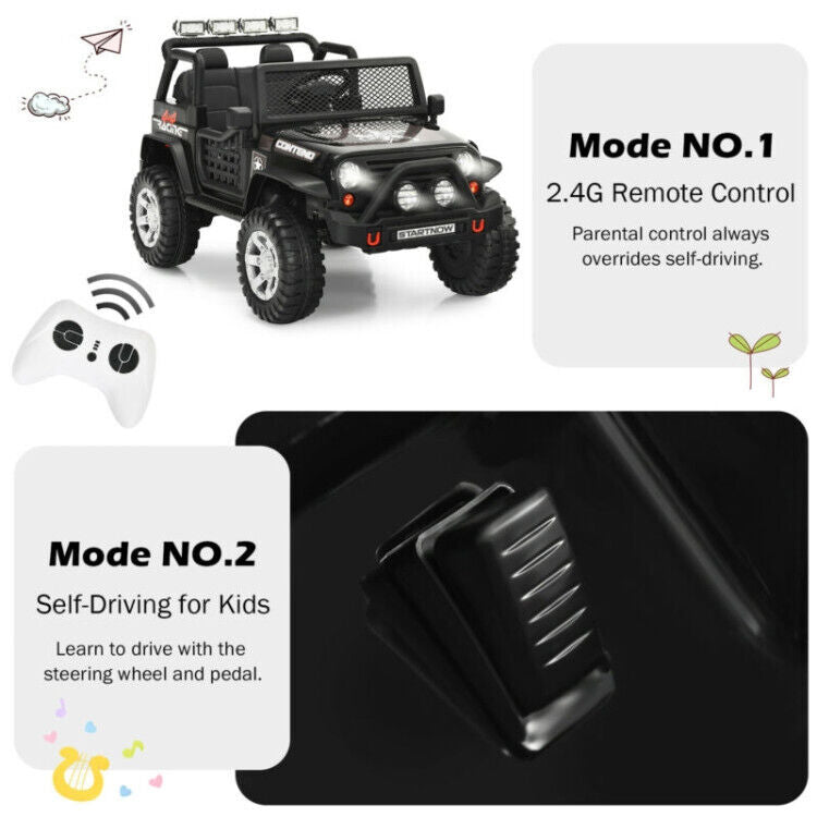 Load image into Gallery viewer, Electric Ride-On Truck for Kids with Remote Control, Lights, and Music - Perfect for Outdoor Fun!
