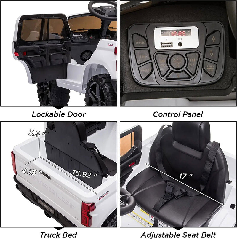 Load image into Gallery viewer, Electric Ride-On Truck for Kids with Remote Control, MP3 and Bluetooth - White
