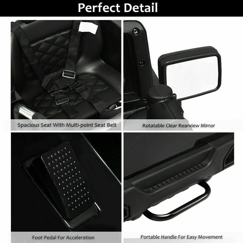 Load image into Gallery viewer, Electric Ride-On Truck for Kids with Remote Control, MP3 Player, and LED Lights - Black
