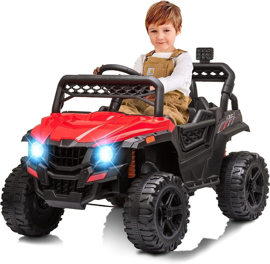 Electric Ride-On Truck for Kids with Seat Belt and Remote Control - 12V US Model