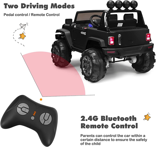 Electric Ride-On Truck for Kids with Spring Suspension and 12V Battery Power