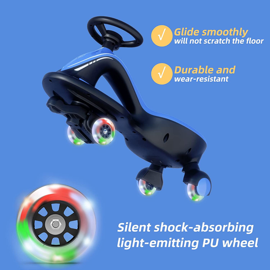 Electric Ride-On Wiggle Car for Toddlers Ages 3 and Up