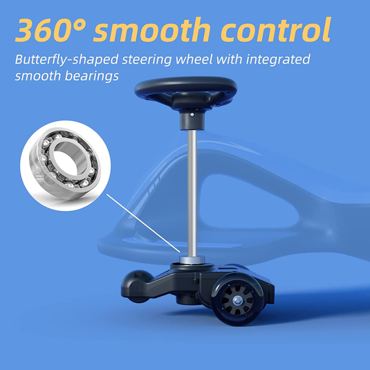 Electric Ride-On Wiggle Car for Toddlers Ages 3 and Up