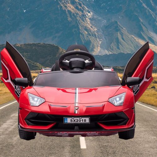 Load image into Gallery viewer, Electric Sport Car for Kids with LED MP3, Remote Control, and Hydraulic Doors - 12V Ride On Toy
