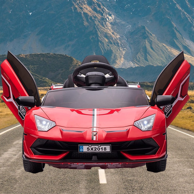 Load image into Gallery viewer, Electric Lamborghini Ride-On Car for Kids with Remote Control, MP3 Player, and 35W Motor

