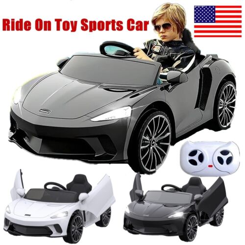 Electric Sports Car Ride-On Toy with LED Lights and MP3 Player - 12V, 1 Seat, Hydraulic Doors - Perfect Gift for Kids