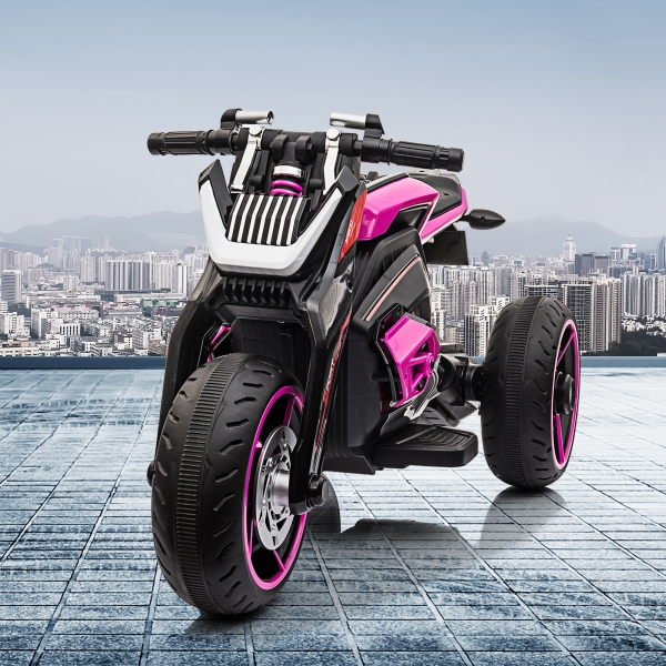 Load image into Gallery viewer, Electric Three-Wheeled Motorcycle for Kids Ages 3-8 with Horn and LED Lights
