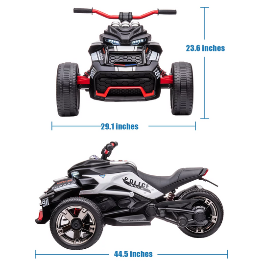 Electric Three Wheeler ATV for Kids - 12V, 2 Speeds, Perfect for Toddlers