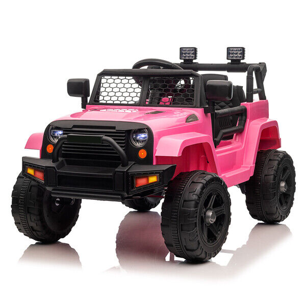 Load image into Gallery viewer, Electric Toy Jeep for Kids with LED Lights, MP3 Player, and Remote Control - Perfect Gift for Young Drivers!
