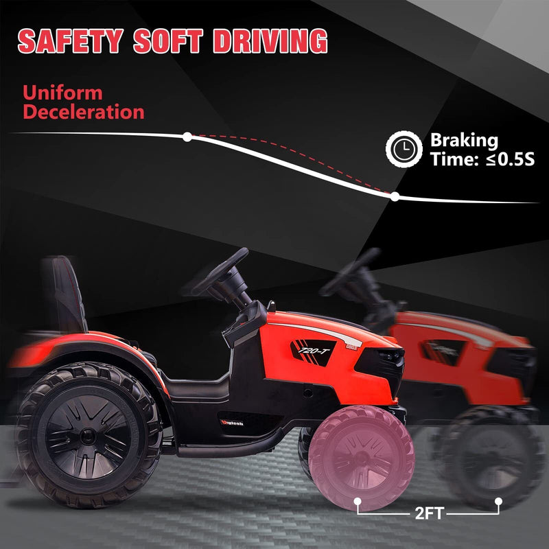 Load image into Gallery viewer, Electric Tractor Ride-On Toy with Remote Control for Kids Ages 3-8
