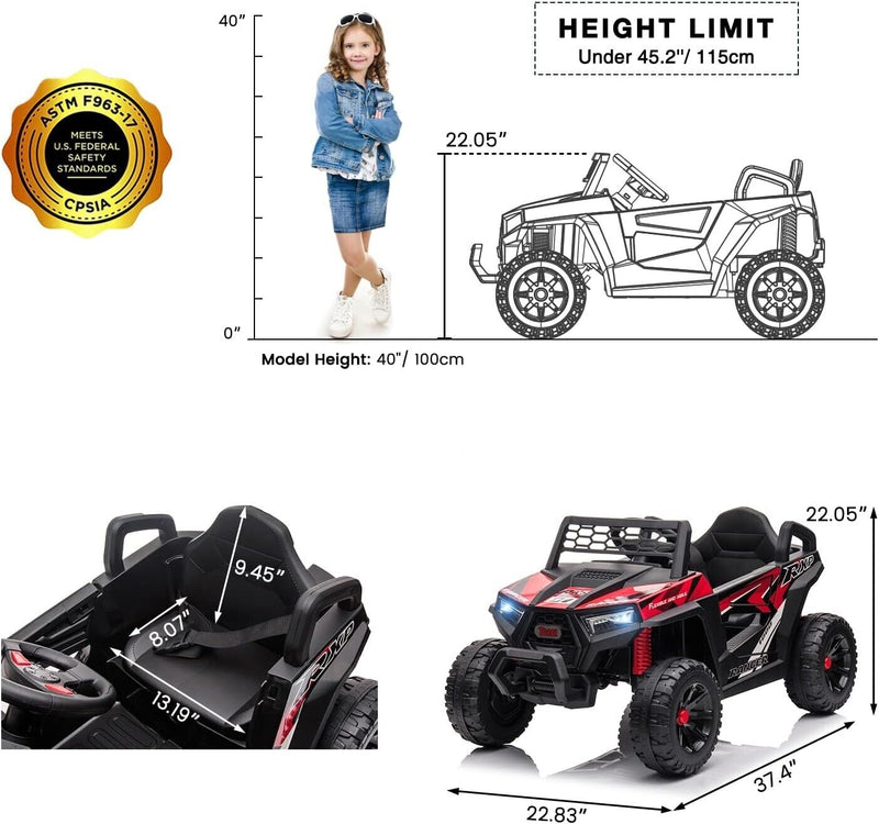 Load image into Gallery viewer, Electric UTV Truck Ride-On Car for Kids - Off-Road Adventure with Double Doors
