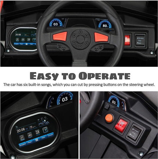 Electric UTV Truck Ride-On Car for Kids - Off-Road Adventure with Double Doors