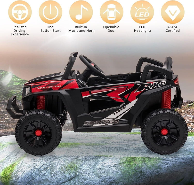 Load image into Gallery viewer, Electric UTV Truck Ride-On Car for Kids - Off-Road Adventure with Double Doors
