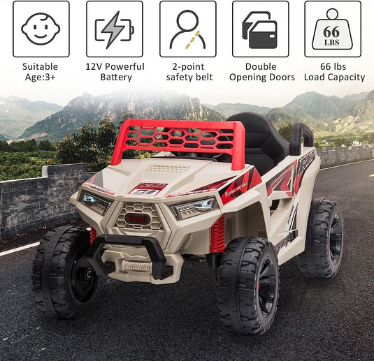 Electric UTV Truck Ride-On Car for Kids - Off-Road Adventure with Forward and Reverse