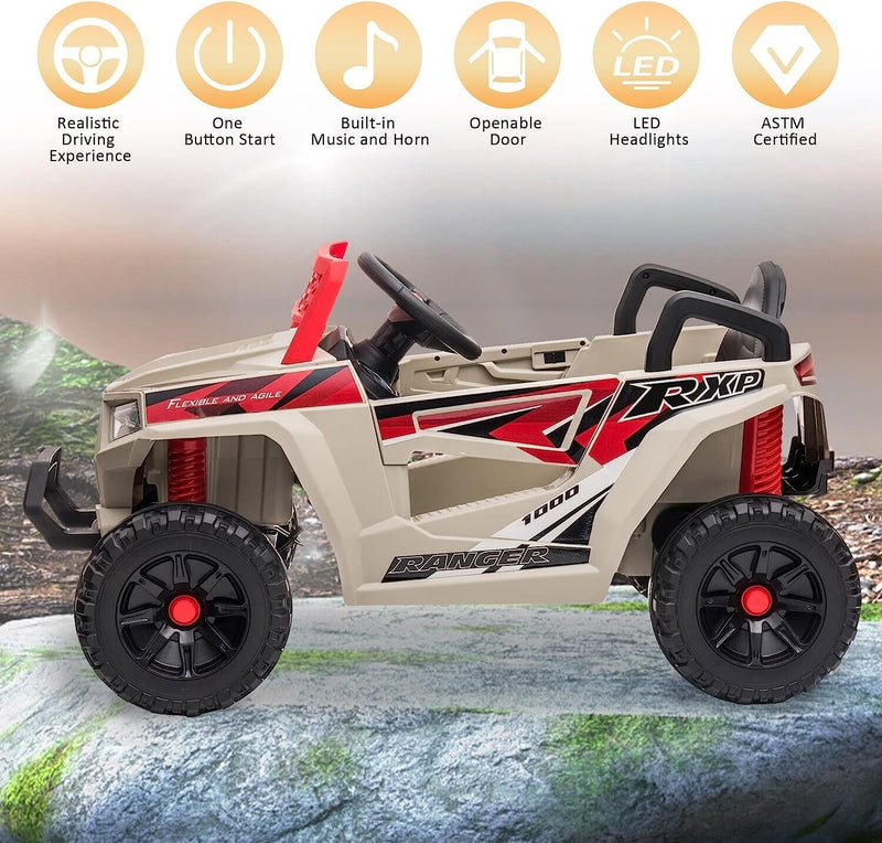 Load image into Gallery viewer, Electric UTV Truck Ride-On Car for Kids - Off-Road Adventure with Forward and Reverse
