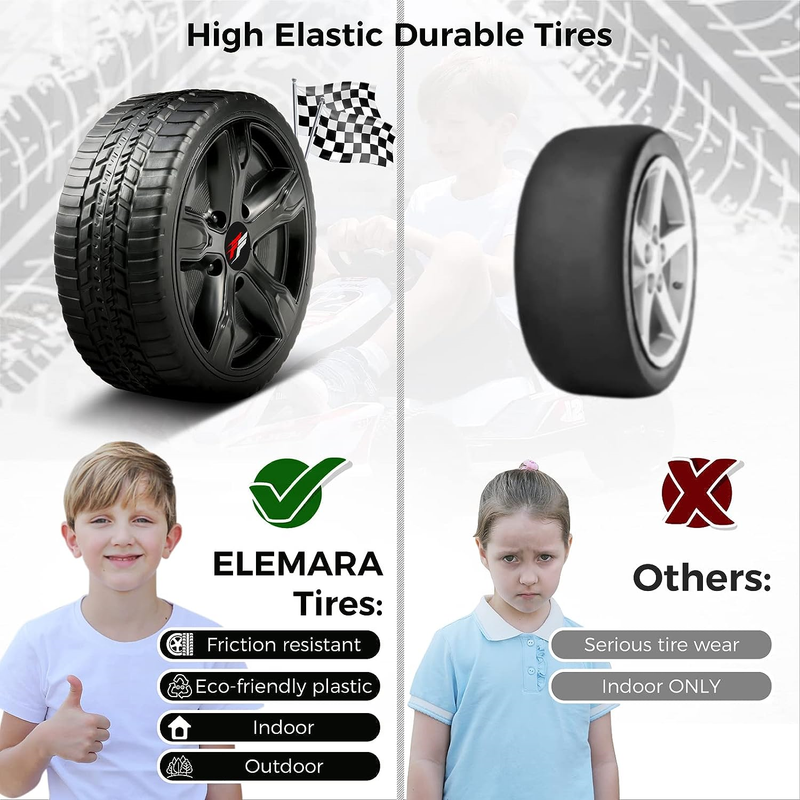 Load image into Gallery viewer, ELEMARA 12V 2WD Electric Go Kart for Kids - Battery Powered Ride On Car with Parental Remote Control
