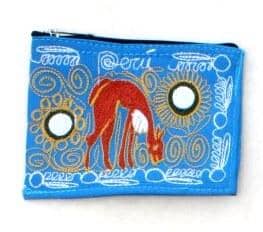 Load image into Gallery viewer, Embroidered Alpaca Pocket / Coin Purse
