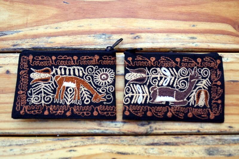 Load image into Gallery viewer, Embroidered Alpaca Pocket / Coin Purse
