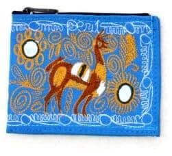 Load image into Gallery viewer, Embroidered Alpaca Pocket / Coin Purse
