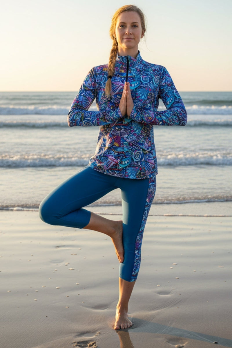 Load image into Gallery viewer, Enchanted Grayling 1/4 Zip Sunshirt
