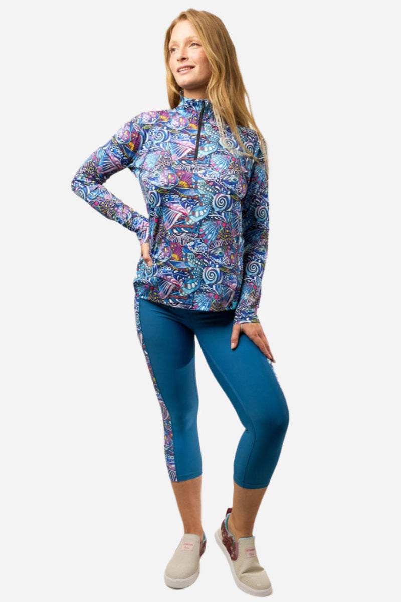 Load image into Gallery viewer, Enchanted Grayling 1/4 Zip Sunshirt
