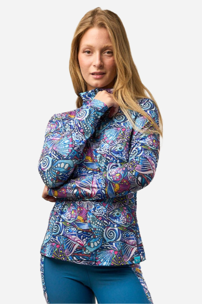 Load image into Gallery viewer, Enchanted Grayling 1/4 Zip Sunshirt
