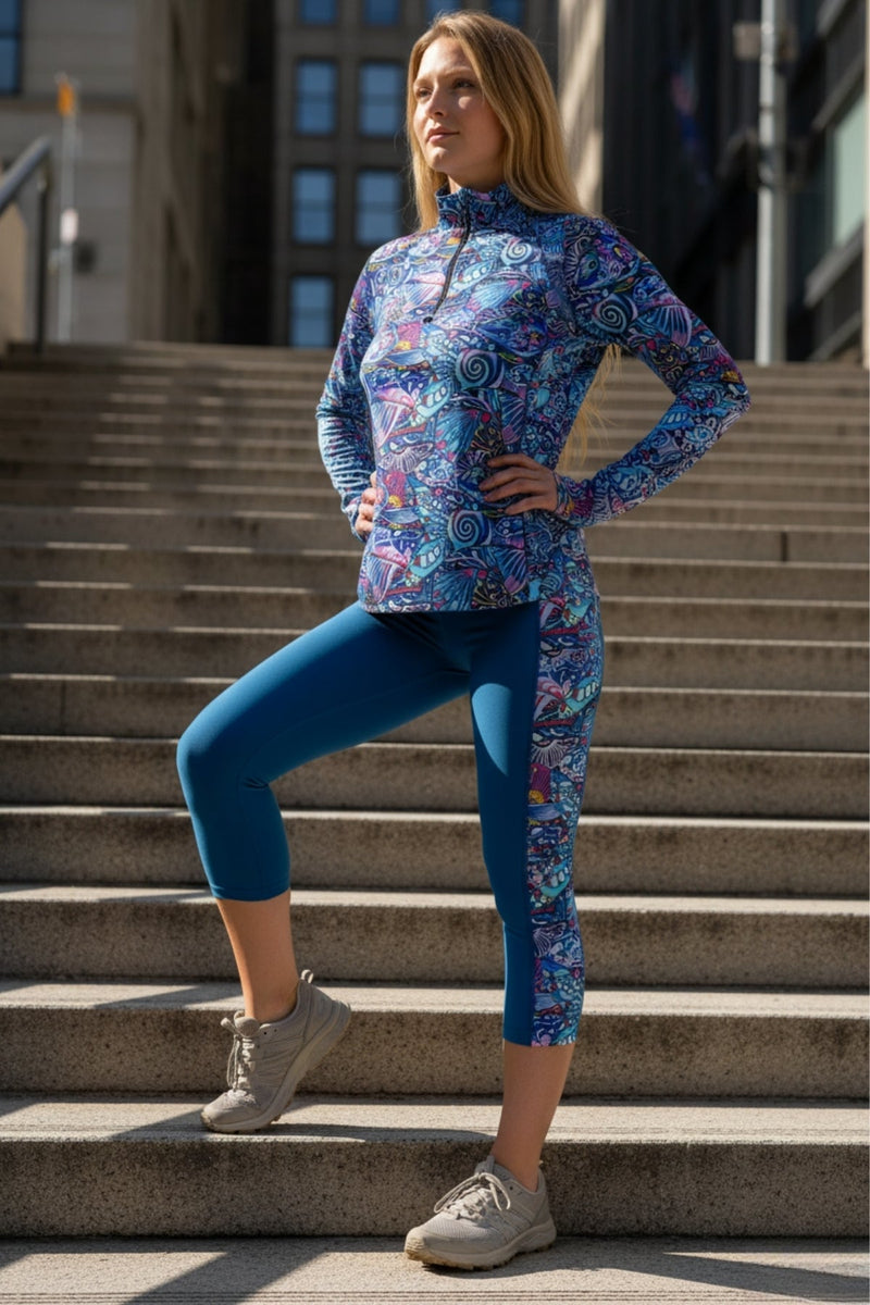 Load image into Gallery viewer, Enchanted Grayling 1/4 Zip Sunshirt
