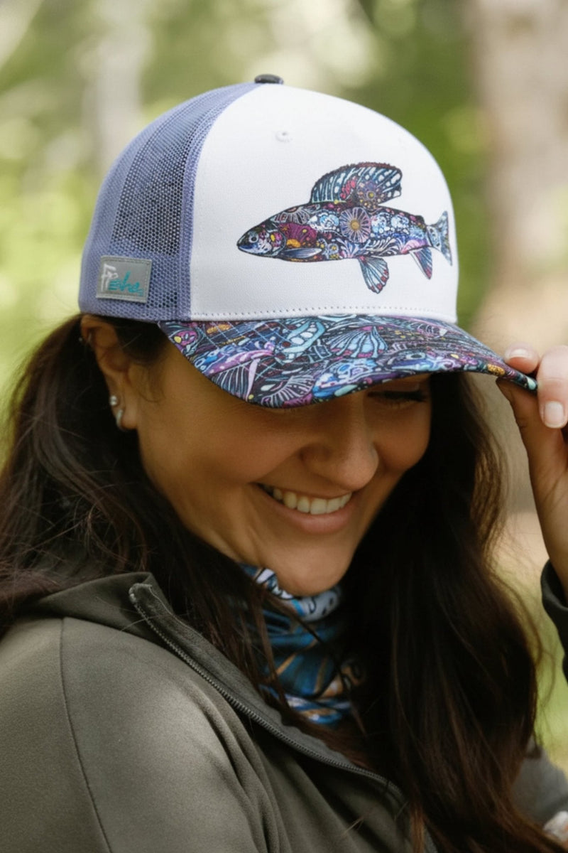 Load image into Gallery viewer, Enchanted Grayling Trucker Hat
