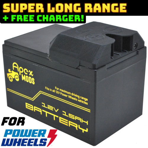 Load image into Gallery viewer, Enhanced 12V 15Ah Battery for Power Wheels, Outperforms Fisher Price 9.5Ah 12Ah
