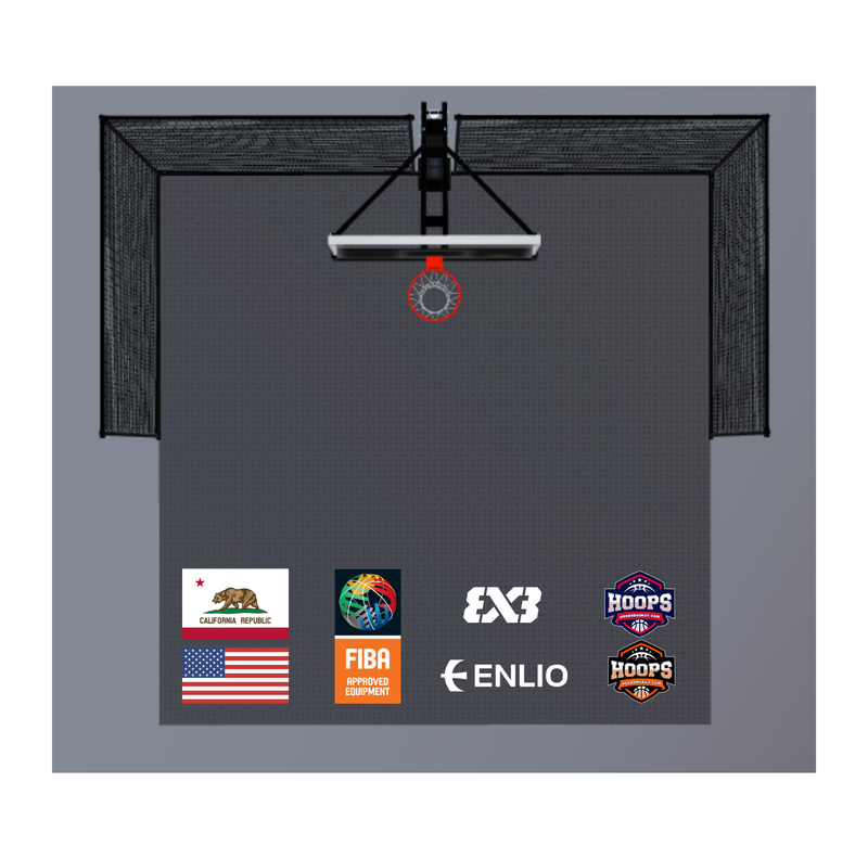 Load image into Gallery viewer, USA Enlio Official 3X3 Basketball Court – FIBA Certified – 20' x 20' Pro Kit
