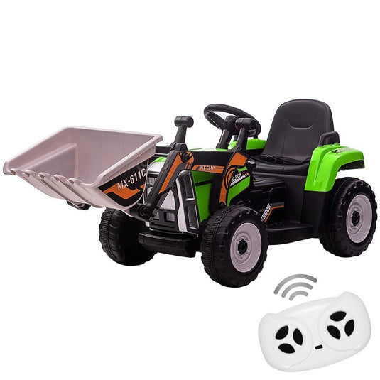 Excavate Fun with Our 12V Electric Ride-On Digger Truck for Kids - 3 Speeds, 7-LED Lights