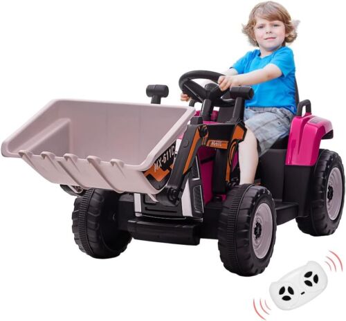 Excavator Ride-On Toy for Kids with Remote Control and 2+1 Gear Shift