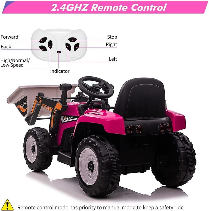 Load image into Gallery viewer, Excavator Ride-On Toy for Kids with Remote Control and 2+1 Gear Shift
